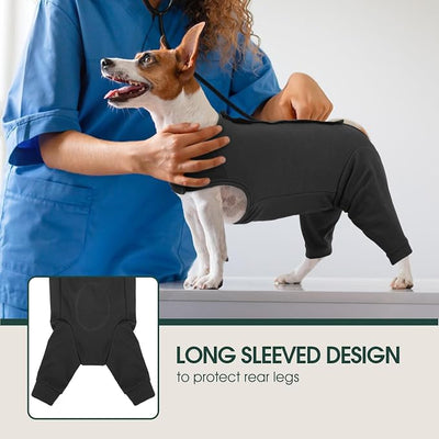 Kuoser Dog Surgery Suit for Back Legs, Dog Rear Leg Sleeve to Stop Licking, Female Spay Recovery Suit for Dogs After Surgery, Pet Puppy Surgical Pants Onesie for Abdomen Wounds Skin Disease