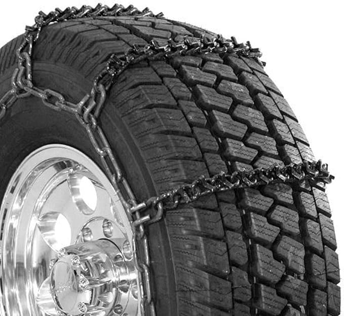 Security Chain Company QG3810 Quik Grip Wide Base V-Bar Type RD Light Truck Tire Traction Chain - Set of 2