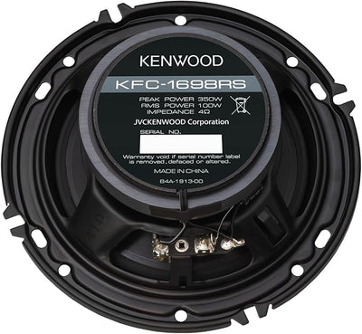 Kenwood KFC-1698RS 6-1/2" 2-Way Car Speakers – 320W Peak Power, Acoustic Sound Harmonizer, Sound Field Enhancer, Easy Installation (Renewed)