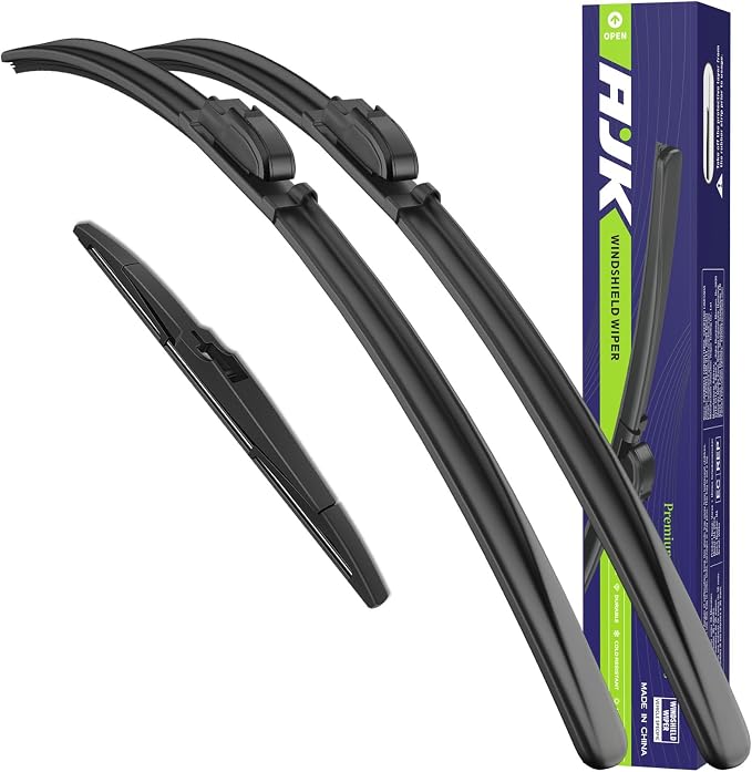 AJK Front Windshield Wipers for GMC Terrain 2022-2024 (24"+18"+12") | All-Weather OEM Quality Automotive Replacement Wiper Blades for My Car-Front and Rear Windows