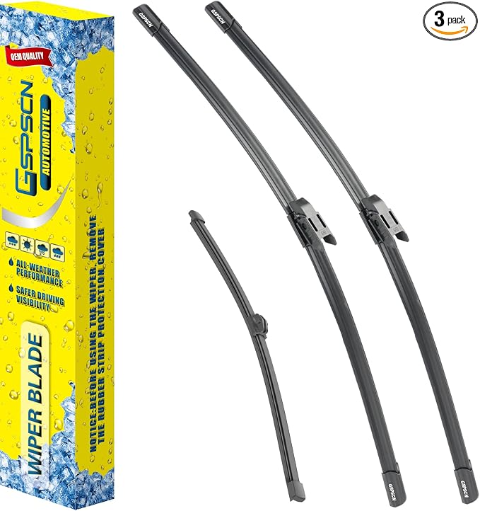 GSPSCN 3 Wipers Replacement For BMW X2 2023-2018,Original Equipment Windshield Wiper Blades Set 24"+20"+13"(Set of 3)