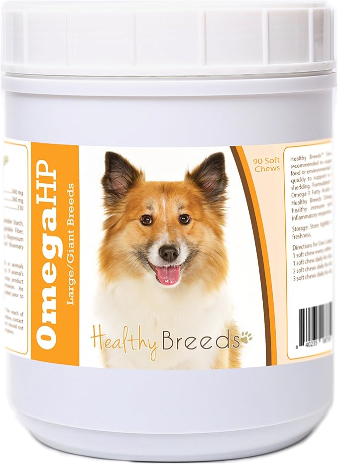 Icelandic Sheepdog Omega HP Fatty Acid Skin and Coat Support Soft Chews 90 Count