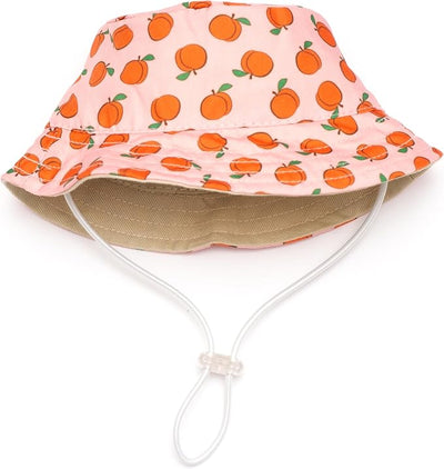 THE WORTHY DOG Peachy Keen Hat for Dogs – Lightweight Pet Sun Hat with Adjustable Chin Strap, Soft Brim & Bright Colors - Peach, X-Large
