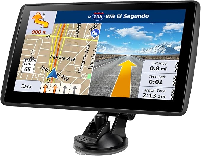 7 Inch GPS Navigator for Car Truck RV, 2026 Latest Map GPS for Car with Free Lifetime Updates, Voice Guidance, Speed Alerts, Custom Routing, HD Touchscreen