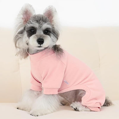 XPUDAC 3 Pack Fleece Dog Pajamas Warm Winter Dog Clothes for Small Medium Dogs Girl Cozy Puppy Pjs Pet Outfit Doggie Onesie Costume, Purple, Pink, Hotpink, 2XL