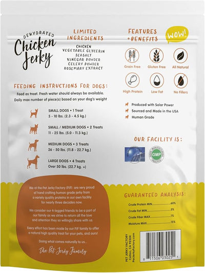 Chicken Whole Muscle 12 oz. Dog Jerky Treat | Human Grade | High Protein