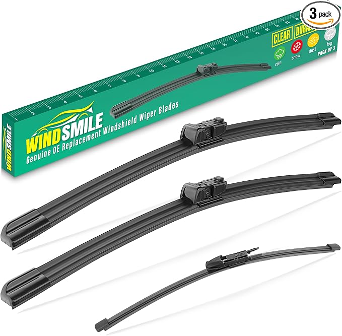 26" 19" 13" Windshield Wiper Blades Replacement for Range Rover Velar 2018 2019 2020 2021 2022 2023 2024 2025 Land Rover Velar L560 Premium All Weather Front Rear Wipers Set - OEM Quality (Pack of 3)