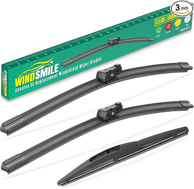 24" 19" 10" Windshield Wiper Blades Replacement for Honda CRV CR-V 2023 2024 2025 Premium All Weather Front Rear Wipers Set - OEM Quality (Pack of 3)