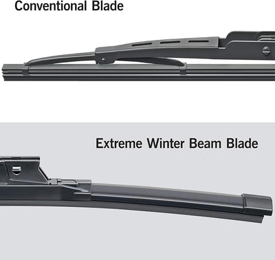 TRICO White 28" + 16" Extreme Weather Premium Winter Automotive Replacement Windshield Wiper Blades (Set of 2), Passenger and Driver Side All-Weather Beam Wiper Blades for Select Vehicle Models