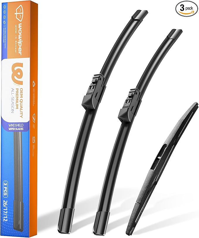 26"+20" Windshield Wiper Blades with 14" Rear Wiper Replacement for Subaru Ascent 2019 2020 2021 2022 2023-OEM Quality All-Weather Top Lock Wipers(Set of 3)