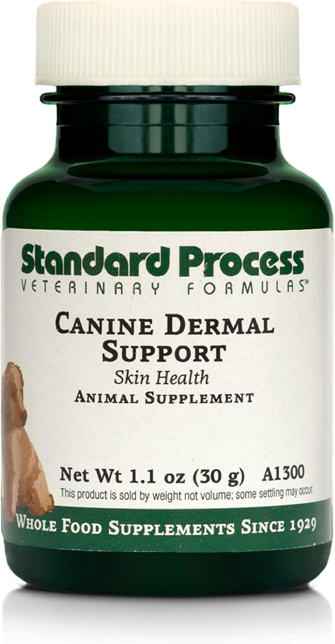 Canine Dermal Support - Skin & Adrenal Gland Support Supplement - Comprehensive Skin Health Support Supplement for Dogs - Daily Immune & Liver Support Powder - 30 g