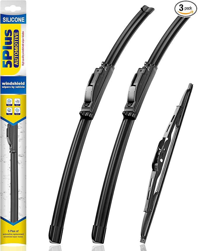 5 PLUS Silicone Windshield Wipers Replacement for 2010-2006 Ford Explorer/Mercury Mountaineer Wiper Blades(3 PCS),Water Repellent Automotive Replacement Windshield Wiper Blades -20"/20"/13"