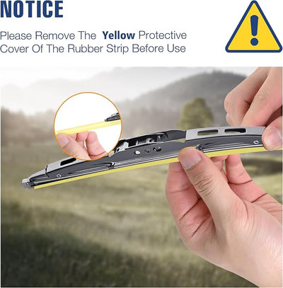 10" Rear Wiper Blade Replacement for Chevy Traverse 2024-2018 Trax 22-13 GMC Acadia 2023-2017 Buick Enclave 24-18 Encore 22-13 Jeep Patriot/Compass 17-07 Rear Windshield Wiper Blade(10-1)