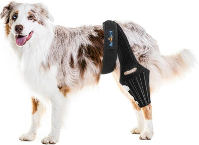 Dog Knee Brace for Torn ACL Hind Leg, Rear Leg Brace Support for Cruciate Ligament Injury, Joint Pain and Muscle Sore, Easy to Put On and Off Dog Braces for Back Leg