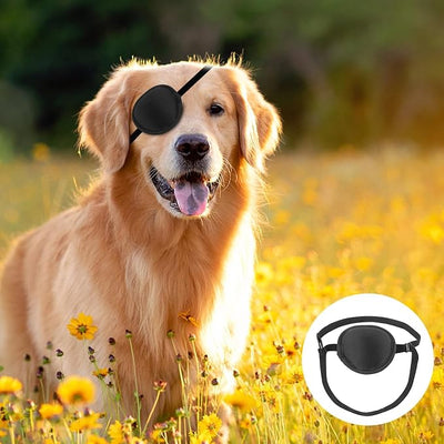 Dog Eye Patch, Black, 2pcs