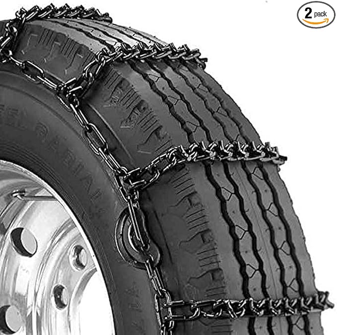 Security Chain Company QG2829CAM Quik Grip V-Bar Light Truck CAM LRS Tire Traction Chain - Set of 2