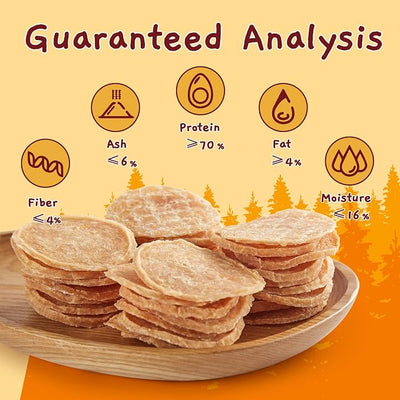 Jungle Calling Dog Treats, Single Ingredient Chicken Chips, Crunchy Jerky Chip Training Treat for Small Medium Large Breed Dogs, About 32 Count (Pack of 2)