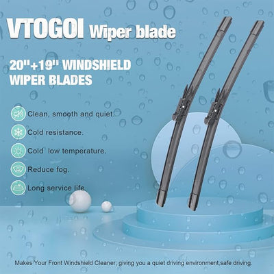 OEM Windshield Wiper Blades Replacement for BWM Mini Cooper Countryman 2011 2012 2013 2014 2015 2016, All Weather Original Factory Quality Front & Rear Wipers Set 20 "+19"+10" (Pack of 3)