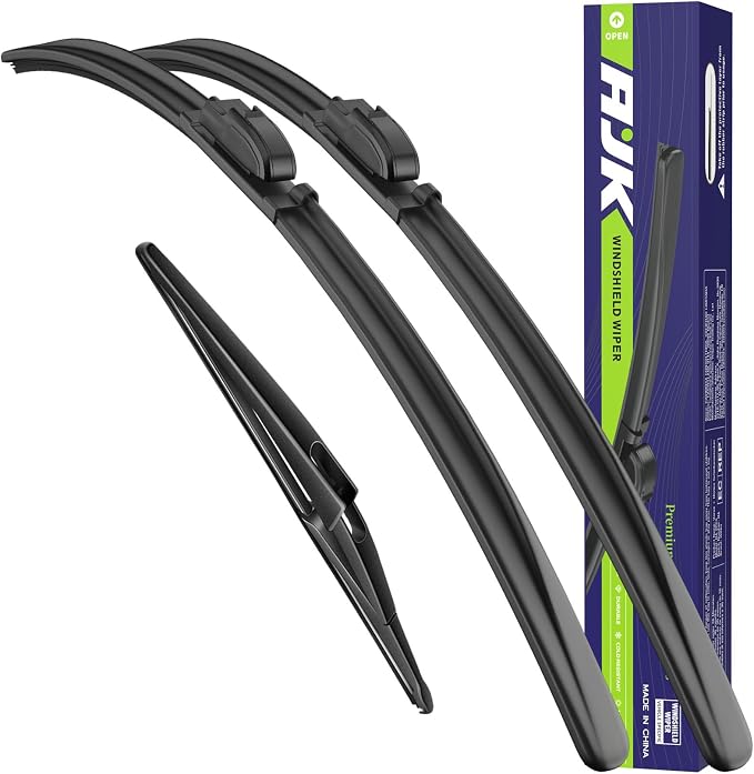 AJK Wiper Blades for Hyundai Santa Fe 2013-2018 | 3-Piece, All Weather, OEM Quality