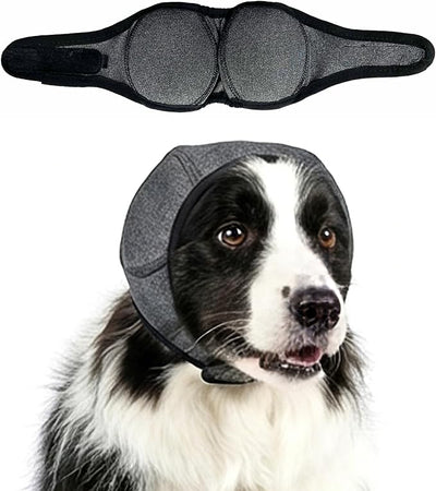 Dog Ear Covers, Elastic Dog Ear Wrap for Hematoma, Bathing, Drying, Grooming and Swim, Waterproof Dog Ear Protector for Noise Sensitivity Relief (L-Head Size (18"~24"))