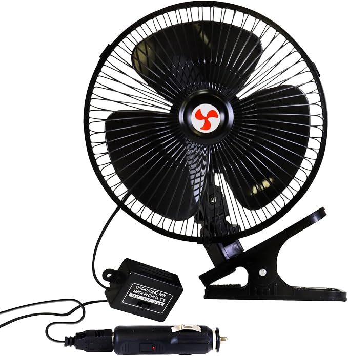 Koolatron AutoKool Solar Powered Car Window Mini Fan - Exhaust Vent Air Circulation Cooling, Solar Operated Panel Portable Ventilation System for Parked Vehicles Truck, SUV, Van