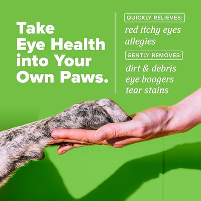 TropiClean HomeVet Dog Eye Drops, Soothing Eye Wash for Allergy and Debris Relief, Safe for Cats, USA Made, 4 oz
