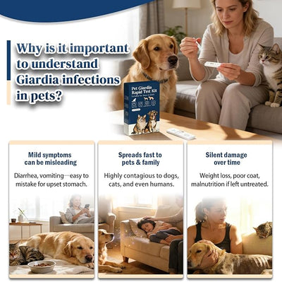 2-Pack Giardia Test Kit for Dogs & Cats