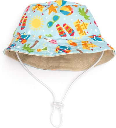THE WORTHY DOG Life's a Beach Bucket Hat for Dogs – Lightweight Pet Sun Hat with Adjustable Chin Strap, Soft Brim & Bright Colors - Green, X-Large