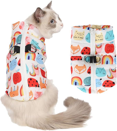 Winter Waterproof Windproof Dog Jacket - Warm Vest Coat for Small & Medium Dogs - Not Suitable for Big Dogs C-1-zoo X-Small