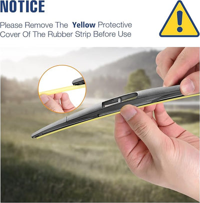 14" Rear Wiper Blade Replacement for Subaru Forester 2023-2006/Outback 2019-2005/Ascent 2023-2019/Tribeca 14-06 Legacy/Impreza 09-05;Honda Fit 20-07 Rear Windshield Wiper Blade(14-B/H354)