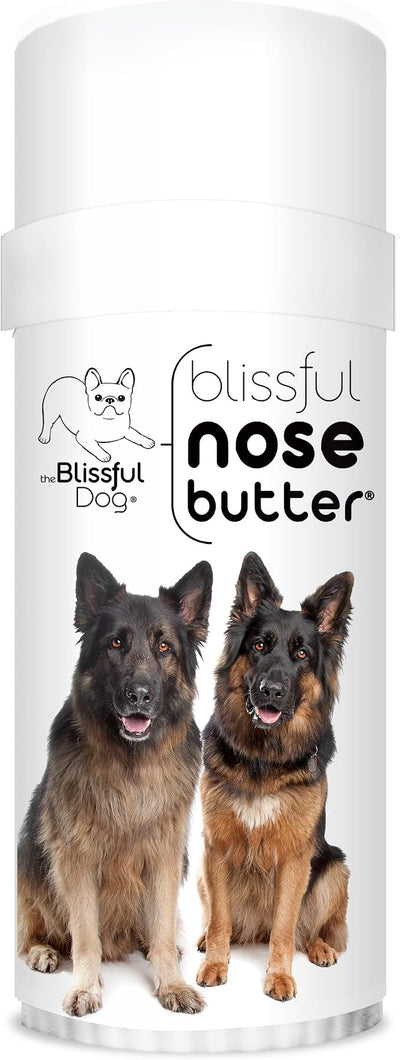 The Blissful Dog German Shepherd Nose Butter, Versatile Dog Nose Balm for Dry Nose, Handcrafted Nose Moisturizer, Easy-to-Apply Dog Essentials, Unscented, 2.25 oz.