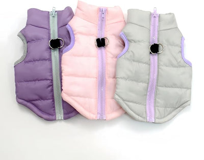 Winter Waterproof Windproof Vest Coat for Small Medium Dogs - Warm Jacket for Cold Weather (Not Suitable for Big Dogs) X-Tangerine XS