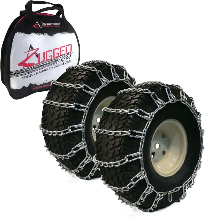 Pair of 2 Link Tire Chains 20x9x10, 20x10x8/10, 22x10x8, 21x8x10 Snow / Mud