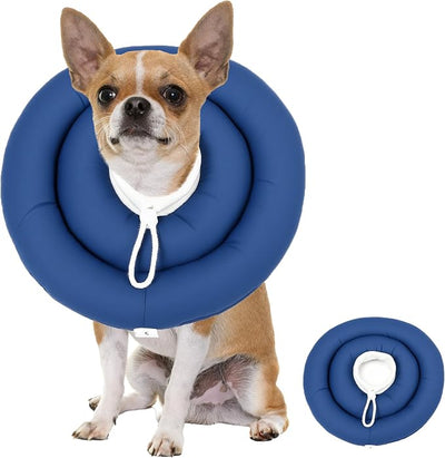 Soft Dog Cones, Recovery Dog Donut Collar After Surgery- Cone of Shame Alternative, Pet Elizabethan E-Collar Anti-Bite Lick Wound Healing Adjustable for Small Large Medium Dogs, L