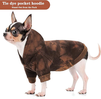 Vibrant Dog Hoodie with Convenient Leash Hole – Stylish and Cozy Sweatshirt for Small, Medium, and Large Dogs, Perfect for Walks, Casual Outings, and Everyday Comfort.Orange L