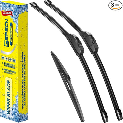 GSPSCN 3 Wipers Replacement For Mazda 3 2013 2012 2011 2010，Premium Original Equipment Windshield Wiper Blades Set 24"+19"+14" (Set of 3)