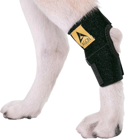Agon® Dog Leg Braces For Back Leg wrap hock compression protects wounds and helps heal hind legs rear ankle joint, preventing injuries, sprains providing stability for dogs, canine arthritis (X-Large)