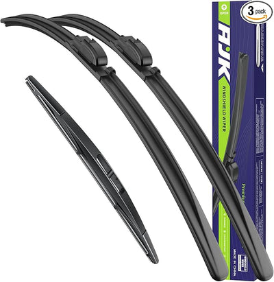 Front and Rear Wipers for BMW X5 2014-2018 | Original Equipment Replacement Back Window Windshield Wipers, Vehicle Specific Fit, Pack of 3