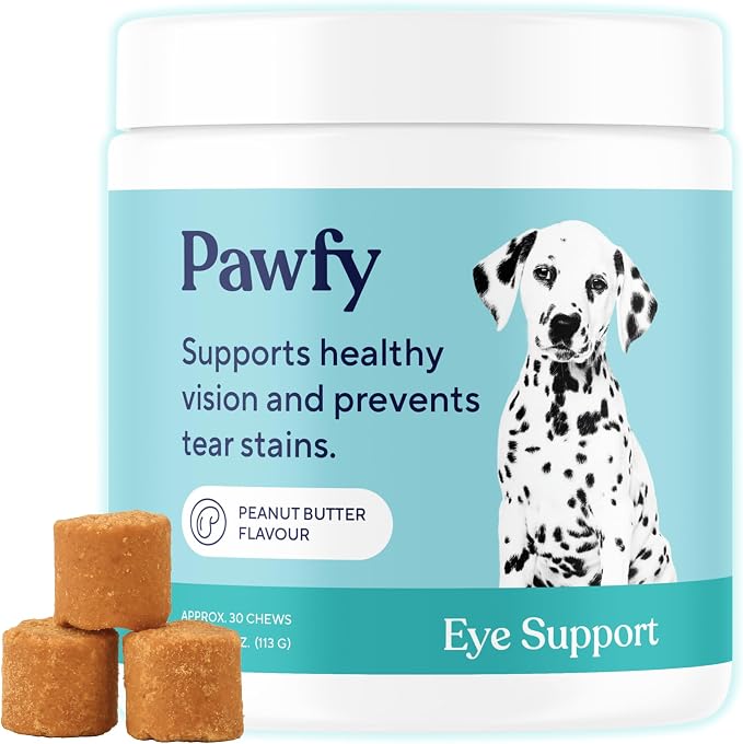 Eye Support Soft Chews | Prevent Tear Stains | Support Eyesight | Overall Eye Health | with Luthein, Krill Oil & Astaxanthin