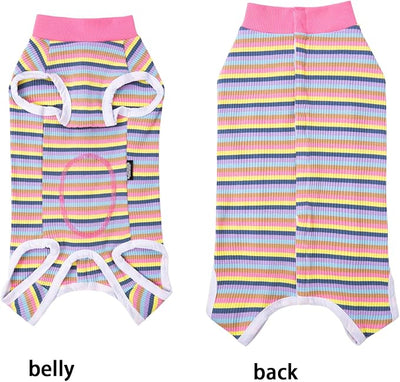 2 Packs Pet Dog Recovery Onesie Suit for Dogs Cats After Surgery,Dog Abdominal Wounds Bandages Cone E-Collar Alternative. (Navy, XS)