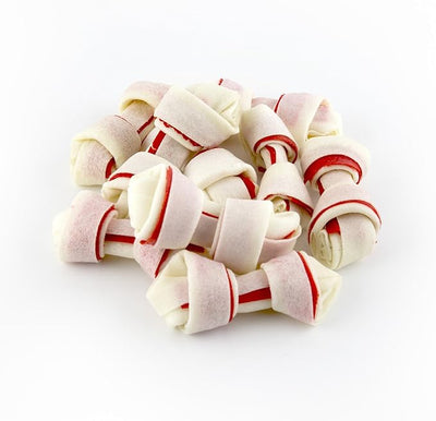 Dingo 95014 Mini Bones, Rawhide for Small/Toy Dogs, Red,14-Count (Pack of 2)