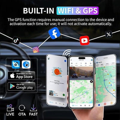 OEM Style Front Dash Cam for Kia Sportage 2026 | Front 4K, 64GB Card, Hidden Design, Plug&Play, Easy Install, Loop Recording, G-Sensor, Free App