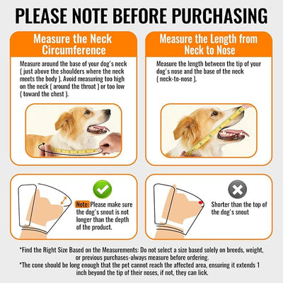 MAXFUT Dog Cone Collar,Soft Cone for Dogs to Stop Licking After Surgery,Non Inflatable Dog Donut Cone (Grey, L)