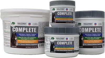 Dogzymes Complete - Probiotics, prebiotics, Glucosamine, Chondroitin, MSM and Hyaluronic Acid, Complete Skin and Coat Care (1 Pound)