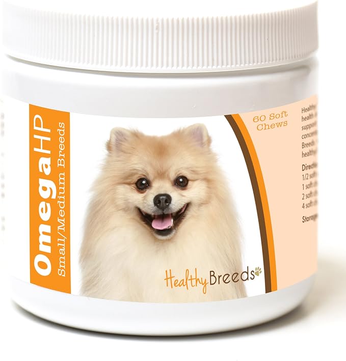 Pomeranian Omega HP Fatty Acid Skin and Coat Support Soft Chews 60 Count