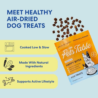 The Pets Table Chicken Grain-Free Air-Dried Healthy Dog Treats, 5-Ounce Bag