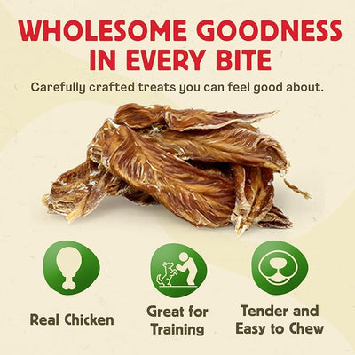 Chewmasters Chicken Strips - Real Chicken, High Protein, Easy to Chew Chicken Dog Treats, No Preservatives Training Snacks for All Breeds, 100% Natural Dog Snacks, 2 lb Bag