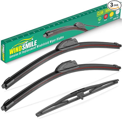 22" 21" 14" Windshield Wiper Blades Replacement for Honda Pilot 2009 2010 2011 2012 2013 2014 2015 Premium All Weather Front Rear Wipers Set - OEM Quality (Pack of 3)