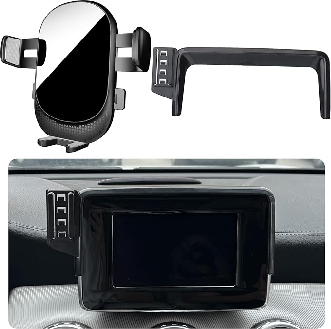 Car Phone Holder for Mercedes Benz CLA/GLA-Class Auto Accessories [Only for 2014 CLA & 2015 GLA 5.8" Screen][7/8" Not usable][Auto Lock Hands Free Cell Phone Mount Car fits for All Smartphones]