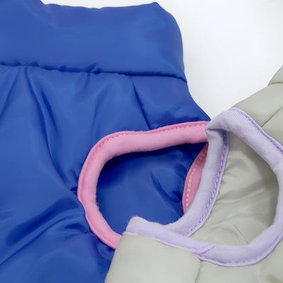 Winter Waterproof Windproof Vest Coat for Small Medium Dogs - Warm Jacket for Cold Weather (Not Suitable for Big Dogs) X-Sapphire S